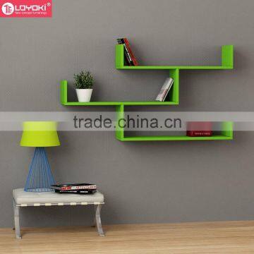 3 Tier Wooden Wall Rack Wholesale Hanging Wall Shelving for Home Wall Art Decor Floating Shelf photo-4