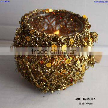 Wendding Candle Lanterns With Glitter photo-3