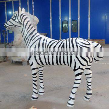 FRP Life-size Zebra Statue Sculpture photo-2