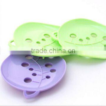 Bathroom Accessory Set Green Leaves Soap Dish /soap Holder /plastic ABS Soap Box photo-2