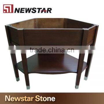 Hotel decorative wooden vanity base cabinet design