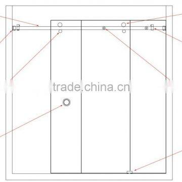 Guangzhou JINXIN Standard Sliding Glass Door Size photo-2