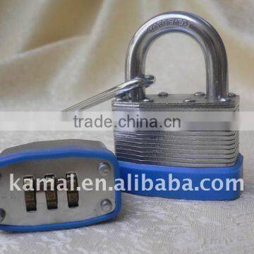 50mm/60mm Keyed Different or Keyed Alike Solid Aluminium Laminated Padlock With Hardened Chrome-plated Steel Shackle photo-3