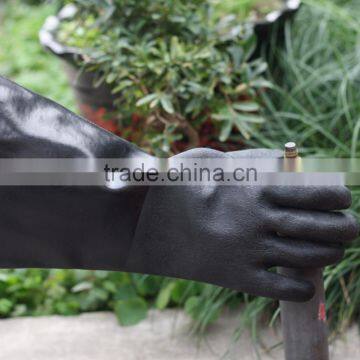 NMSAFETY black pvc coated work gloves