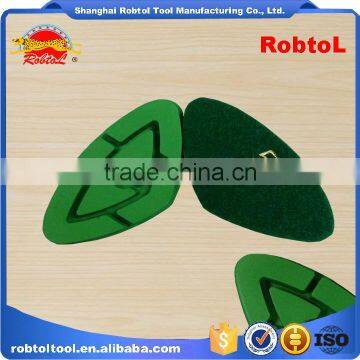 95mm 5# Diamond Floor Polishing Pads Triangle Hook and Loop Grinding Grinder Renew Renovation Marble Granite Concrete Terrazzo photo-4