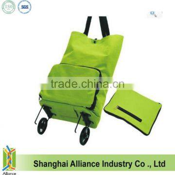 Foldable Shopping Bag With Shopping Cart Rolling wheeled Trolley Bag