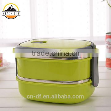 304 stainless steel double layer insulated lunch box