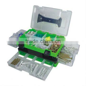 450 Piece Wall Plug and Screw Set in Plastic Case photo-2