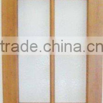 Solid Bamboo door with glass
