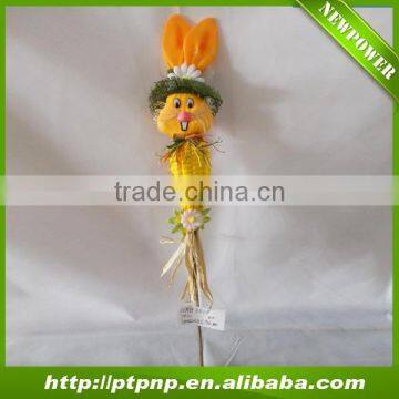 Rabbit design Scarecrows with stick for Halloween