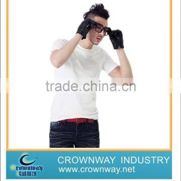 Small MOQ! 100 cotton white men's t shirt, blank t shirt china wholesale