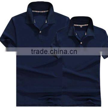 Cheap Price For Men's Cotton Polo Shirt Colloar With Check Liner Design photo-3