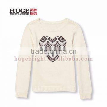 New Winter Fancy Color Long Sleeve Children Plain Fashion Sweater