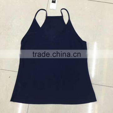 Yiwu Surplus Inventories Ladies Blank Silk Tank Top photo-5