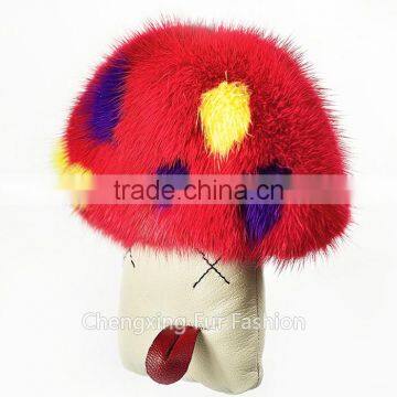 CX-R-01 Cute Design Genuine Mink Fur Keyring photo-6