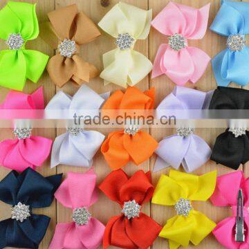 high quality butterfly bow Hair Clip Hair Bowknot Clips grosgrain ribbon Hairpins infant baby girls Hair Accessories