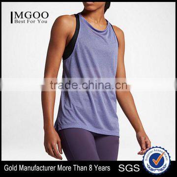 MGOO Custom Made Sleeveless Low Armhole Sport Tank Top Women Blank Lightweight T-shirts For Gym photo-3