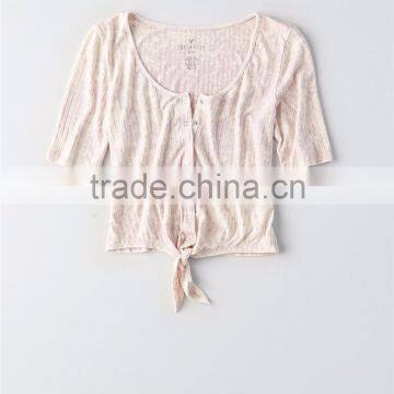 MGOO Top Quality Scoop Neck Blank Front Button Tops Sexy Women Fitness Ribbed Knitted Tank Top photo-5