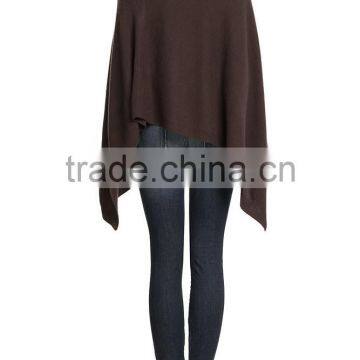 Solid Color Cashmere Poncho Shawl Knitted Cashmere Shawl and Scarf photo-3
