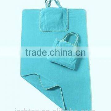 Custom Cotton Tote Beach Towel Bag and Velour Printing Towels photo-6