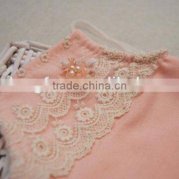 Newborn Baby Girls Lace Rompers Pink Cute Clothes Vintage Lace Rompers photo-3