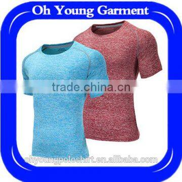 95%polyester 5%spandex slim fit gym clothing mens dri fit t-shirt running tee shirt quick dry tshirt onlie shopping