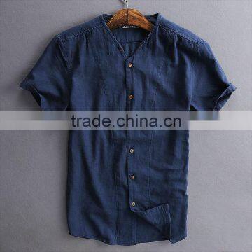 China  Custom Fashion T-Shirt Summer Short Sleeves Button Up Shirts For Men