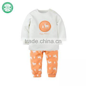 2017 High Quality Long Sleeve Boutique Children Clothing Set Wholesale Unisex Kids Clothes photo-2