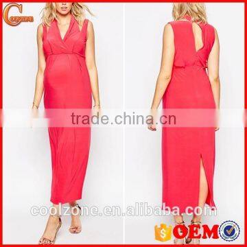 Fashion Cut-out Detailing Maternity Party Dresses for Pregnant Women photo-1