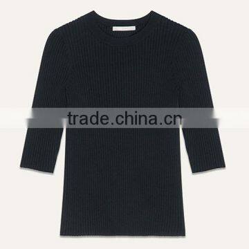 Wholesale New Design Women Stylish Knitted Sexy Backless Pullover Sweater With Tie Bow photo-5