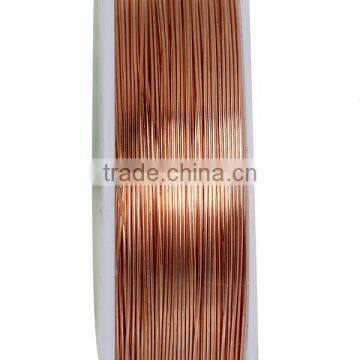 Copper Beading Wire Thread Cord Rose Gold 0.4mm Dia. , 2 Rolls photo-2
