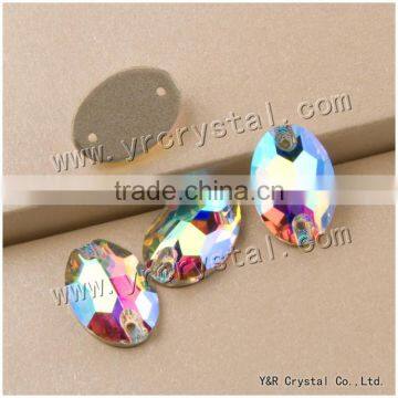 Shining Rhinestone Stone Button Sew on Crystal Beads for Wedding Dress photo-4