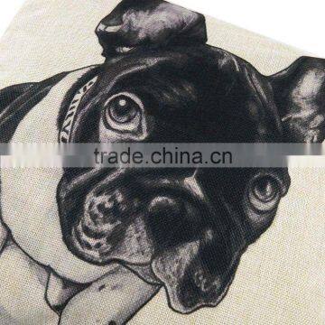 45*45CM Funny Lovely Animal Dog Pattern Office Cushion Pillow Cover Cotton Linen Decorative Pillows Pillowcases Covers 5 Types photo-6