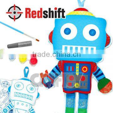 OEM do it yourself canvas doll Color your doll Robot