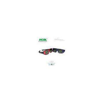 Unfolded ABS Frame Reald 3D Glasses Red With 0. 26 ~ 0.4 mm Thickenss Filter Lens