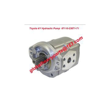 toyota 4Y forklift hydraulic gear pump  67110-23871-71