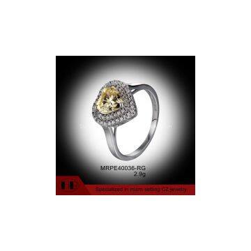 Heart Shaped Peridot Beautiful Fine Engagement Rings