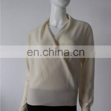 Long Sleeves Sweater Cashmere Pure light color Girls Knit Sweaters