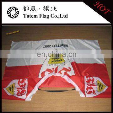 custom polyester printing body flag sleeve flag