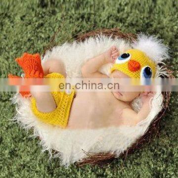 Cute duck baby photo props Boys and Girls Crochet Knit Costume