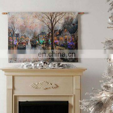 Fiber optic tapestry wall hanging for decoration