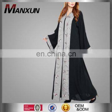 2016 Best-selling Islamic Clothing Simple Chiffon Muslim Abaya Cardigans Front Open Kimono