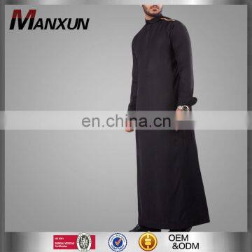 New Design Saudi arab men Thobe 2017 China supplier front open jubbah