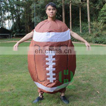 HI CE best selling cheap carnival adult inflatable football costume for sale