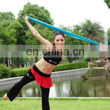 best sell silkscreen workout elastic bands yoga fitness latex products