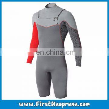 Customize Service 2/3MM Premium Neoprene CR Men Long Sleeve Scuba Shorty Diving Suit photo-5
