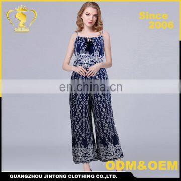 New Design Ladies Off Shoulder Sexy Cotton Fashion Summer Jumpsuits For Women