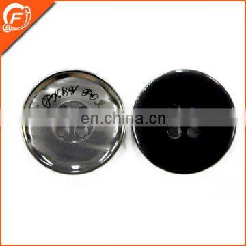 resin with abs laser logo button