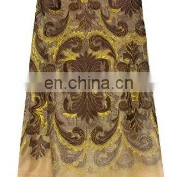 2015 new design african tulle lace embroidered fabric