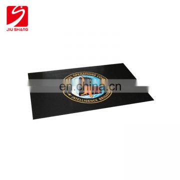 Rectangle rubber printed floor mat piece wholesale